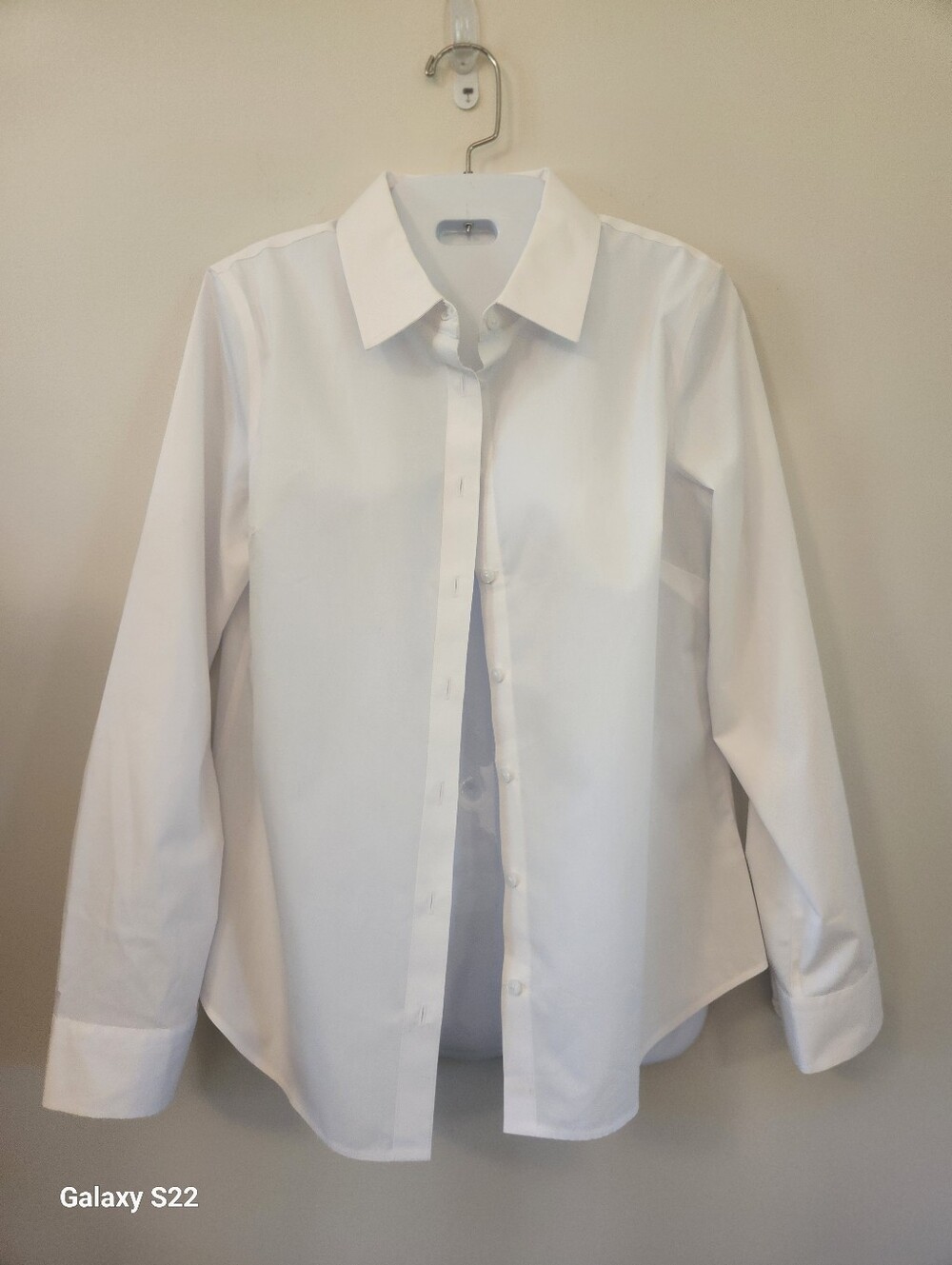 Talbots White Women's Button-Up Wrinkle Resistant Shirt